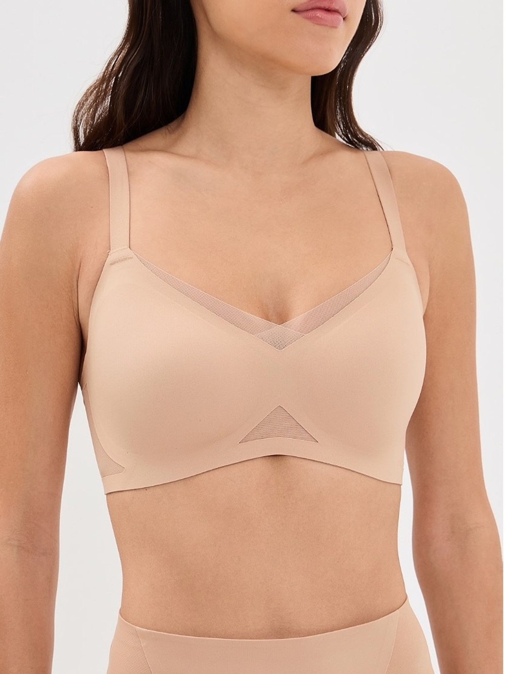 Honeylove Crossover Bra nude 38DD